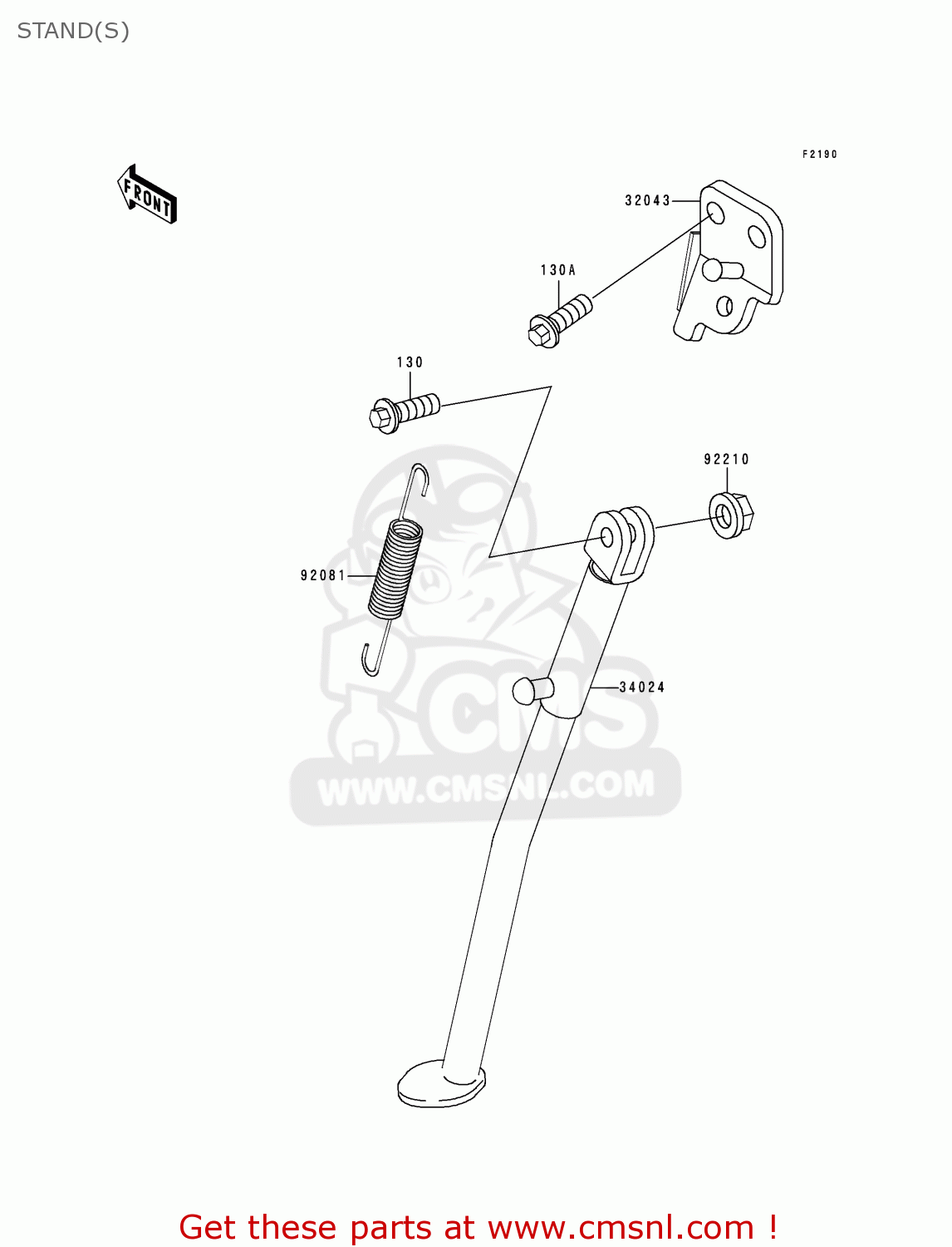 STAND(S) KDX200-H6 2000 EUROPE