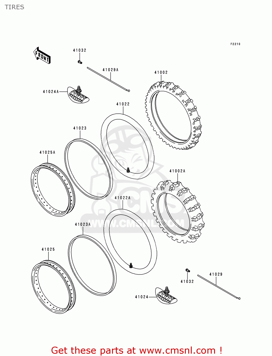 TIRES KDX200-H6 2000 EUROPE