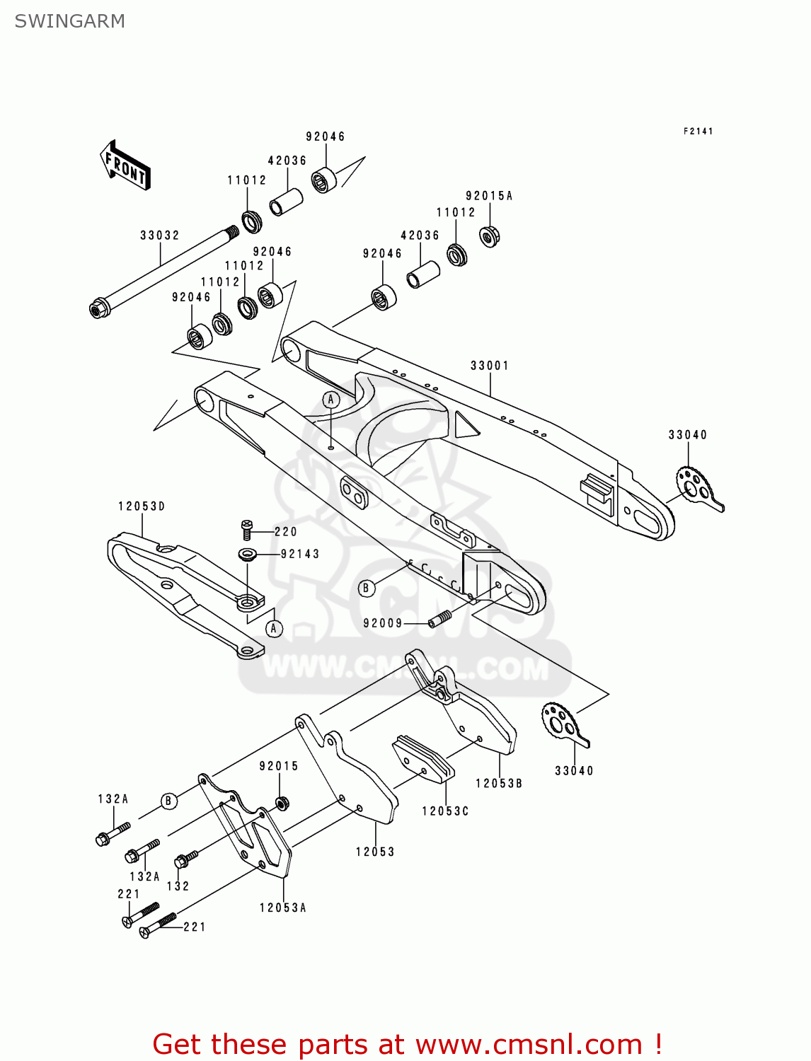 SWINGARM KDX200-H6 2000 USA