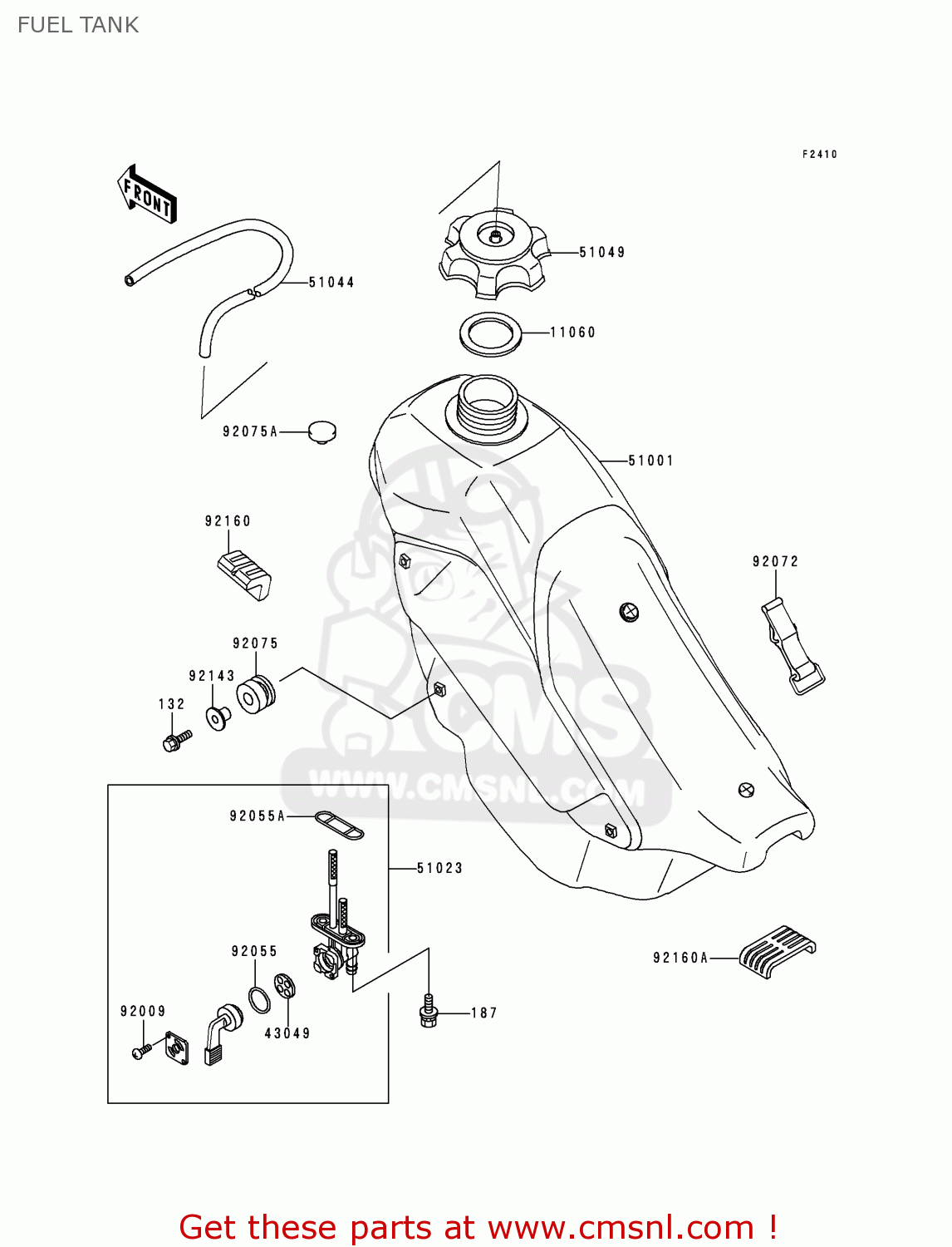 FUEL TANK KDX200-H6 2000 USA