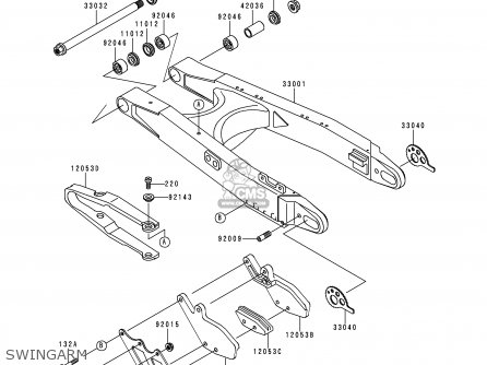 SWINGARM - KDX200-H6 2000 USA