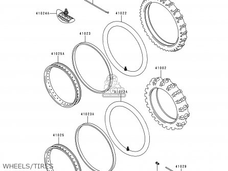 WHEELS/TIRES - KDX200-H6 2000 USA