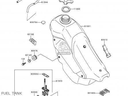 FUEL TANK - KDX200-H6 2000 USA