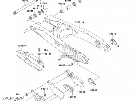 SWINGARM - KDX200-H7 KDX200 2001 USA