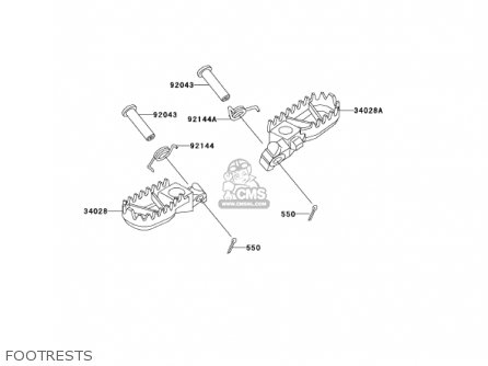 FOOTRESTS - KDX200-H7 KDX200 2001 USA