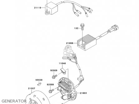 GENERATOR - KDX200-H7 KDX200 2001 USA