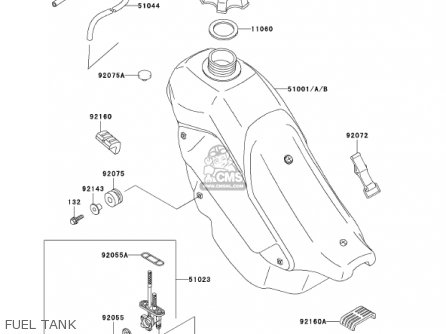 FUEL TANK - KDX200-H7 KDX200 2001 USA