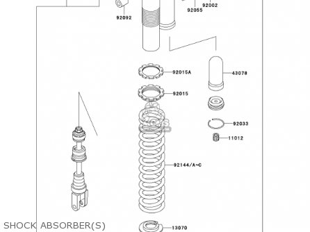SHOCK ABSORBER(S) - KDX200-H7 KDX200 2001 USA