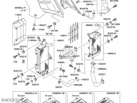 RADIATOR - KDX200-H7 KDX200 2001 USA