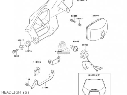 HEADLIGHT(S) - KDX200-H7 KDX200 2001 USA