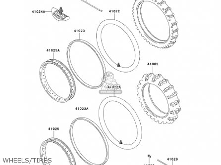 WHEELS/TIRES - KDX200-H7 KDX200 2001 USA