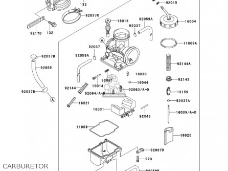 CARBURETOR - KDX200-H7 KDX200 2001 USA