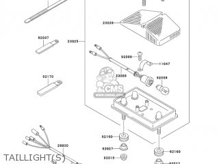 TAILLIGHT(S) - KDX200-H9 KDX200 2003