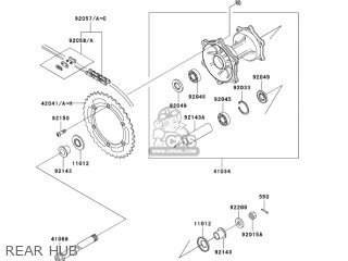 REAR HUB - KDX200-H9 KDX200 2003
