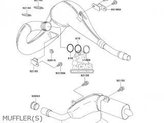 MUFFLER(S) - KDX200-H9 KDX200 2003