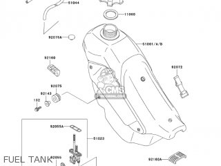 FUEL TANK - KDX200-H9 KDX200 2003