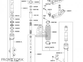 FRONT FORK - KDX200-H9 KDX200 2003