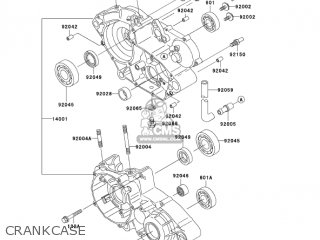 CRANKCASE - KDX200-H9 KDX200 2003