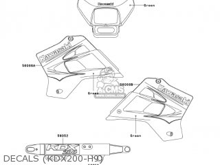 DECALS (KDX200-H9) - KDX200-H9 KDX200 2003