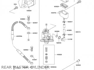 REAR MASTER CYLINDER - KDX200-H9 KDX200 2003