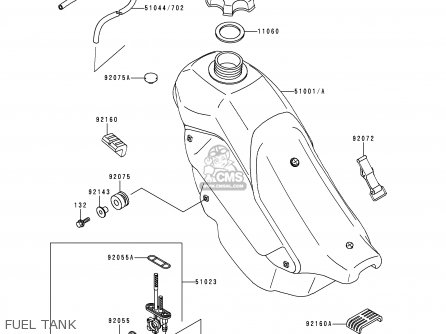 Kawasaki KDX200-H1 1995 USA CANADA parts lists and schematics