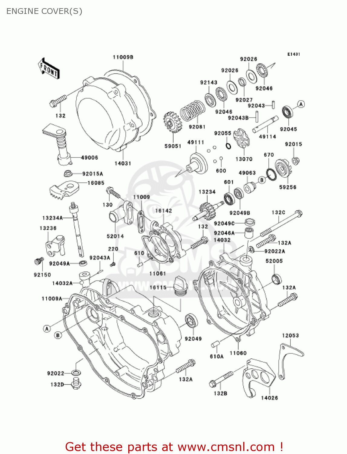 ENGINE COVER(S) KDX200H6F KDX200 2006