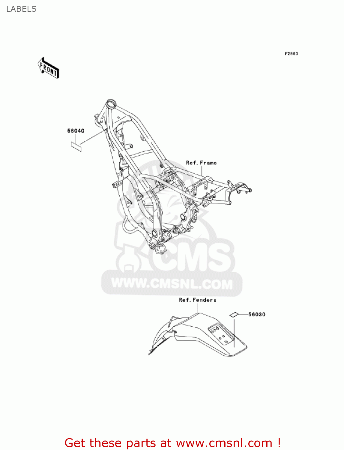 LABELS KDX200H6F KDX200 2006