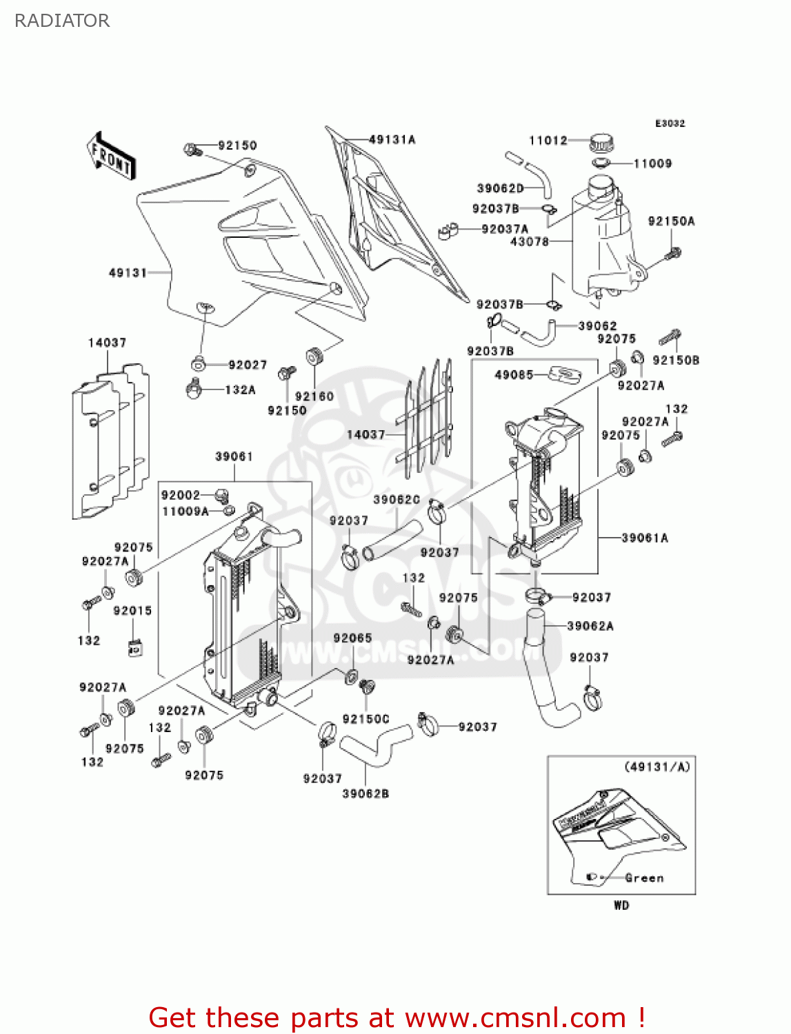RADIATOR KDX200H6F KDX200 2006