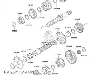 TRANSMISSION - KDX200H6F KDX200 2006