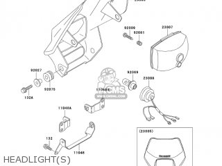 HEADLIGHT(S) - KDX200H6F KDX200 2006