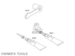 OWNER'S TOOLS - KDX200H6F KDX200 2006