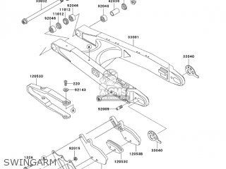 SWINGARM - KDX200H6F KDX200 2006