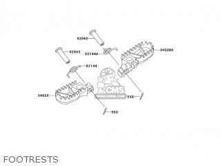 FOOTRESTS - KDX200H6F KDX200 2006
