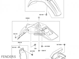 FENDERS - KDX200H6F KDX200 2006