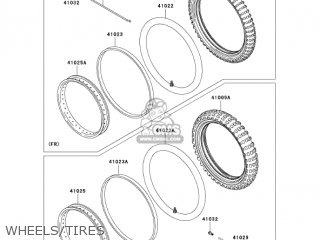 WHEELS/TIRES - KDX200H6F KDX200 2006