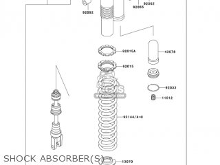 SHOCK ABSORBER(S) - KDX200H6F KDX200 2006