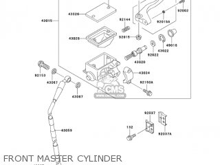 FRONT MASTER CYLINDER - KDX200H6F KDX200 2006