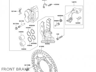 FRONT BRAKE - KDX200H6F KDX200 2006