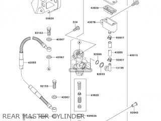 REAR MASTER CYLINDER - KDX200H6F KDX200 2006
