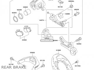 REAR BRAKE - KDX200H6F KDX200 2006