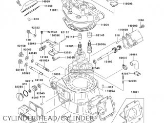 CYLINDER HEAD/CYLINDER - KDX200H6F KDX200 2006