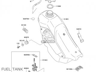 FUEL TANK - KDX220-A10 KDX220R 2003 USA CANADA