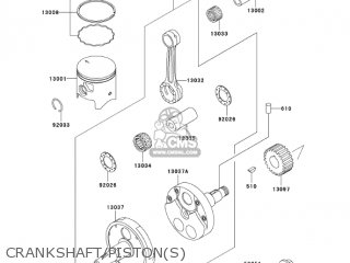 CRANKSHAFT/PISTON(S) - KDX220-A10 KDX220R 2003 USA CANADA