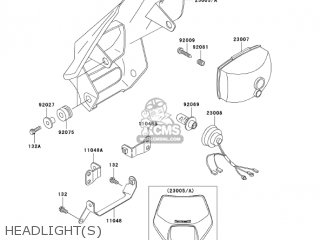 HEADLIGHT(S) - KDX220-A10 KDX220R 2003 USA CANADA