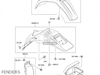 FENDERS - KDX220-A10 KDX220R 2003 USA CANADA