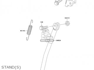 STAND(S) - KDX220-A10 KDX220R 2003 USA CANADA