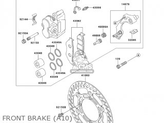 FRONT BRAKE (A10) - KDX220-A10 KDX220R 2003 USA CANADA