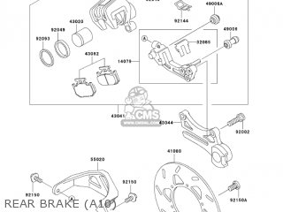 REAR BRAKE (A10) - KDX220-A10 KDX220R 2003 USA CANADA