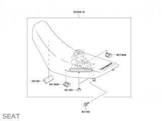 SEAT - KDX220-A11 KDX220R 2004 USA CANADA