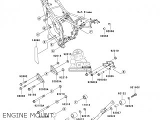 ENGINE MOUNT - KDX220-A11 KDX220R 2004 USA CANADA